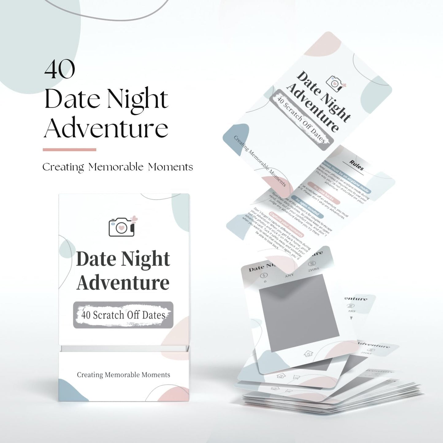 Date Night Adventure – Card Edition - White